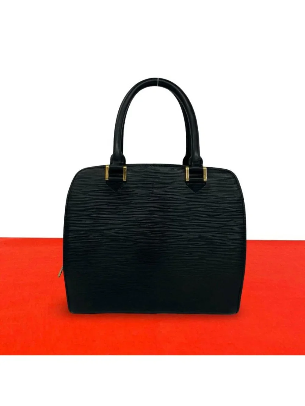 Louis Vuitton Vintage Pont Neuf Epi Leather Handle Mini Tote Bag Noir Black